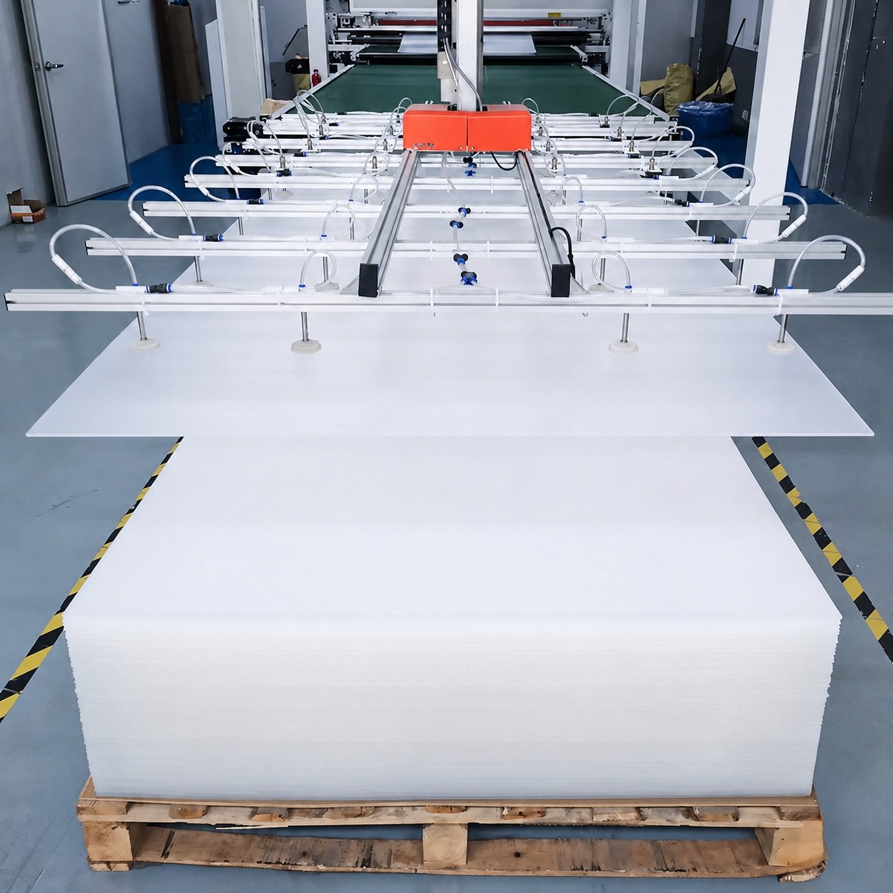 Clear acrylic sheet production equipment