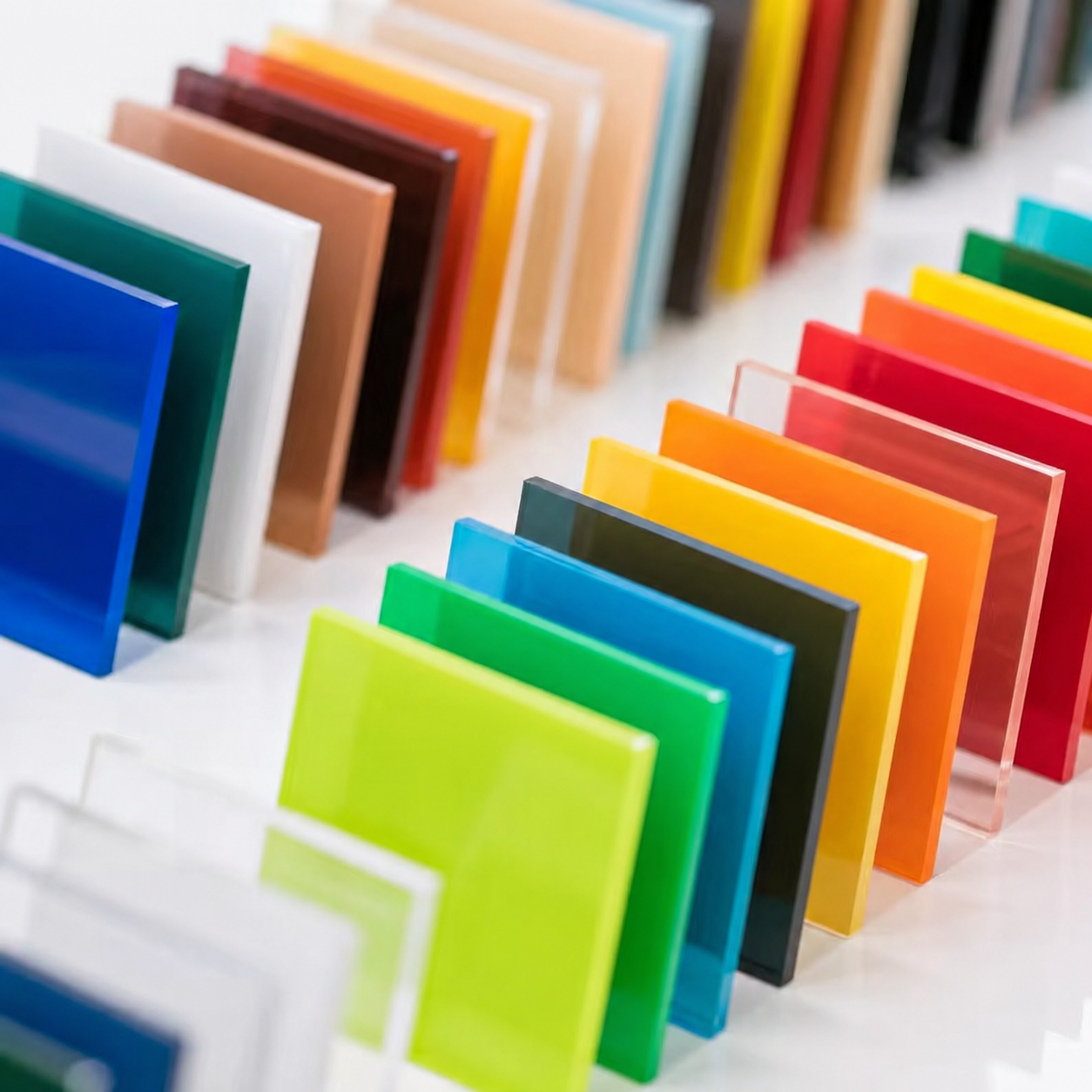 Coloured acrylic sheet options for signage and visual displays